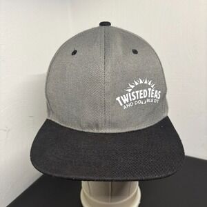 Twisted Tea Snaoback Hat Gray Cap Adjustable Double D's Adult OSFM Beer